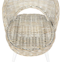 Poltrona in Rattan Kubu Bianco 285229