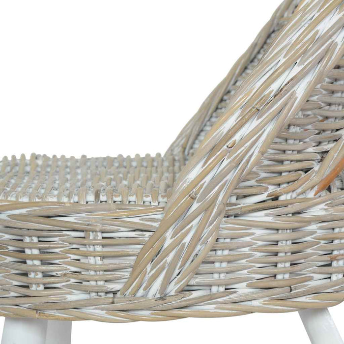 Poltrona in Rattan Kubu Bianco 285229