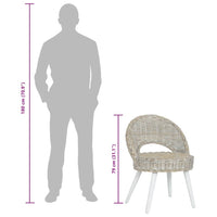 Poltrona in Rattan Kubu Bianco 285229