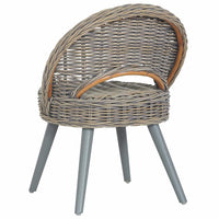 Poltrona in Rattan Kubu Grigio 285230