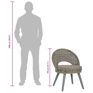 Poltrona in Rattan Kubu Grigio 285230