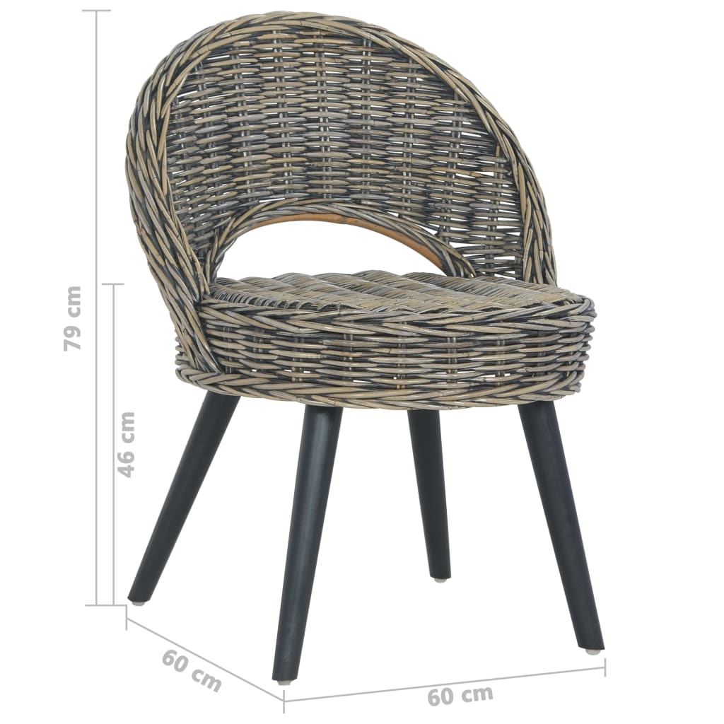 Poltrona in Rattan Kubu Nero 285231