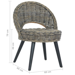 Poltrona in Rattan Kubu Nero 285231