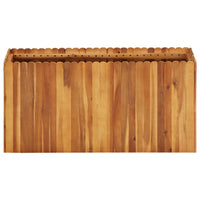 Letto Rialzato da Giardino 100x30x50 cm in Massello di Acacia