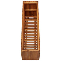 Letto Rialzato da Giardino 100x30x50 cm in Massello di Acacia