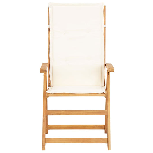 Sedie Reclinabili da Giardino 2 pz Legno Massello d'Acacia cod mxl 7547