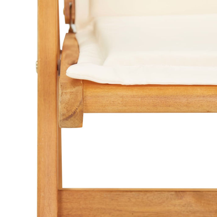 Sedie Reclinabili da Giardino 2 pz Legno Massello d'Acacia 45937