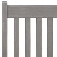 Sedie da Giardino Pieghevoli 2 pz Grigio in Massello d'Acacia  cod mxl 15348