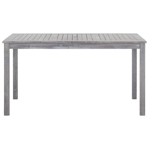 Set da Pranzo da Giardino 5 pz Grigio Legno Massello di Acacia 45940