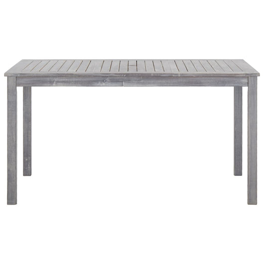 Set da Pranzo da Giardino 5 pz Grigio Legno Massello di Acacia 45940