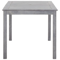 Set da Pranzo da Giardino 5 pz Grigio Legno Massello di Acacia 45940