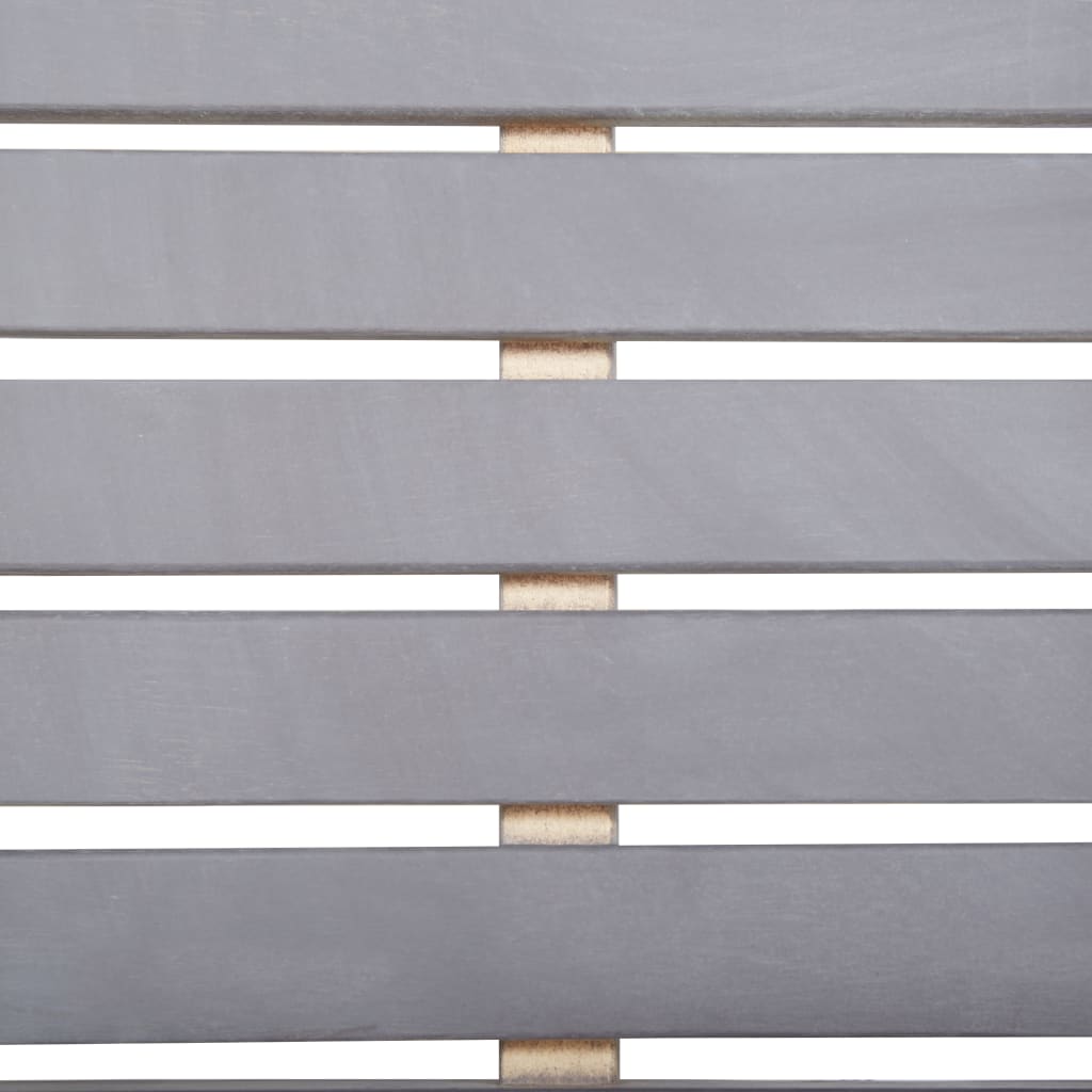 Set da Pranzo da Giardino 5 pz Grigio Legno Massello di Acacia 45940