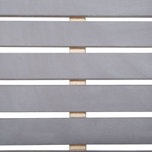 Set da Pranzo da Giardino 5 pz Grigio Legno Massello di Acacia 45940