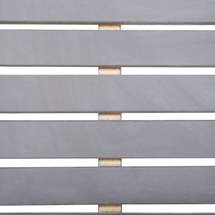 Set da Pranzo da Giardino 5 pz Grigio Legno Massello di Acacia 45940