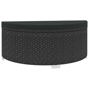 Set di mobili da giardino mobili da esterno 8 pezzi con cuscini in resina di vimini nero 02_0017762