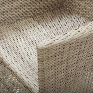 Sedie da Giardino Reclinabili 2 pz con Cuscini Polyrattan Beige cod mxl 8200