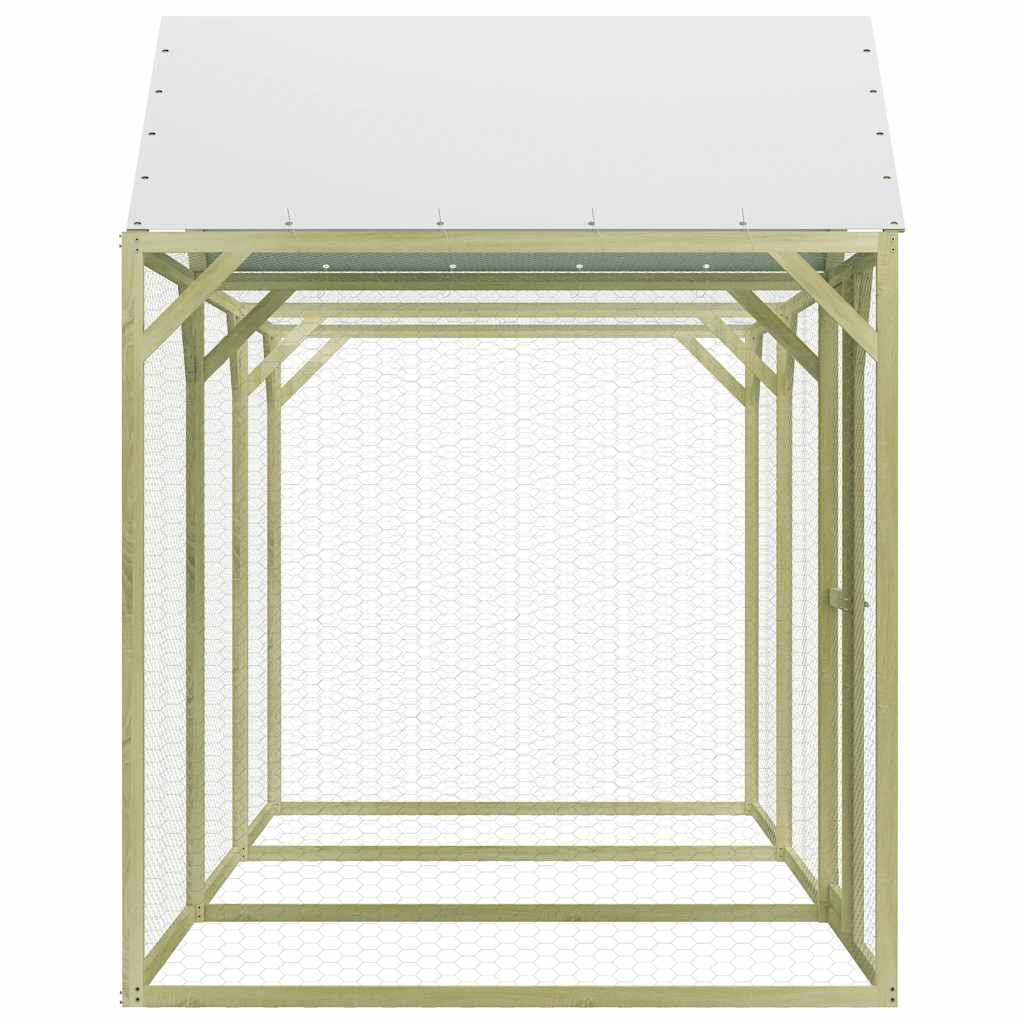 Pollaio 4,5x1,5x2 m in Legno di Pino Impregnato 278401