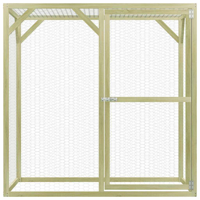 Pollaio 1,5x1,5x1,5 m in Legno di Pino Impregnato 278403