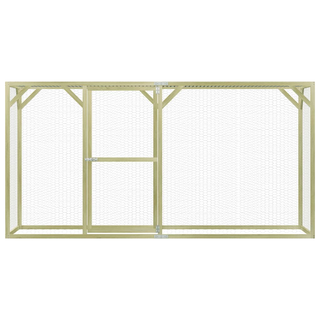 Pollaio 1,5x3x1,5 m in Legno di Pino Impregnato 278404