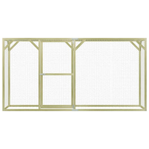 Pollaio 1,5x3x1,5 m in Legno di Pino Impregnato 278404