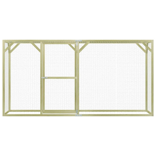 Pollaio 1,5x3x1,5 m in Legno di Pino Impregnato 278404