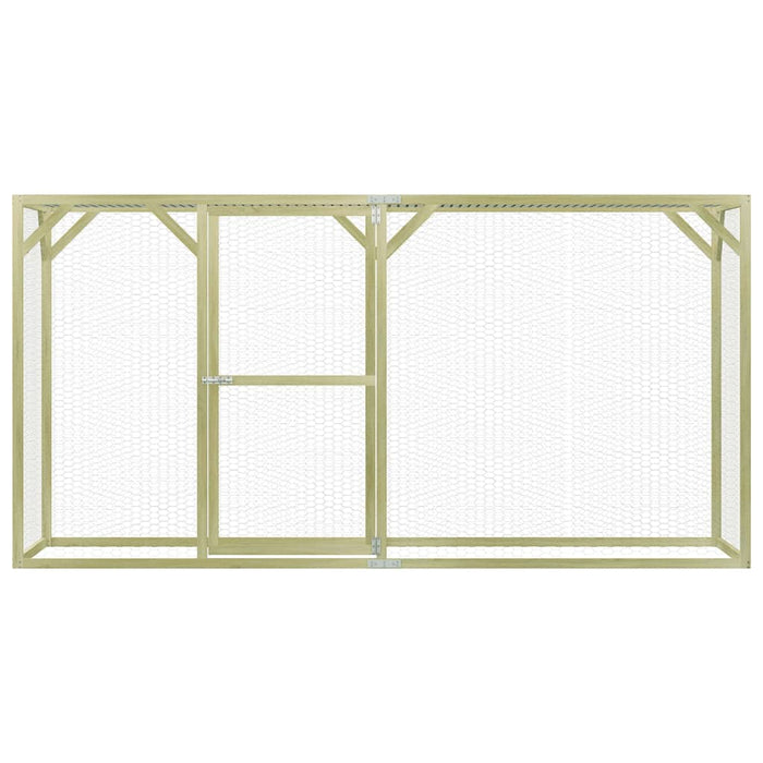 Pollaio 1,5x3x1,5 m in Legno di Pino Impregnato 278404