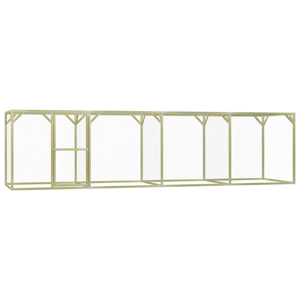 Pollaio 1,5 x 6 x 1,5 m legno di pino impregnato 02_0001664