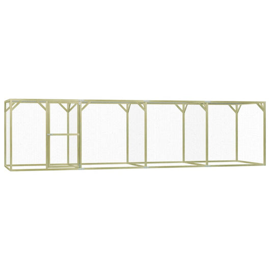 Pollaio 1,5 x 6 x 1,5 m legno di pino impregnato 02_0001664