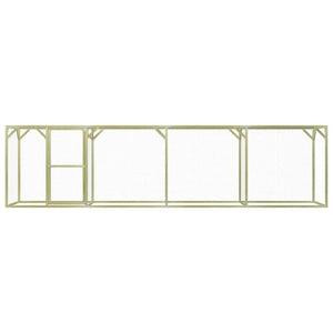 Pollaio 1,5x6x1,5 m in Legno di Pino Impregnato cod mxl 44776