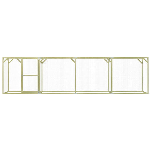 Pollaio 1,5x6x1,5 m in Legno di Pino Impregnato cod mxl 44776