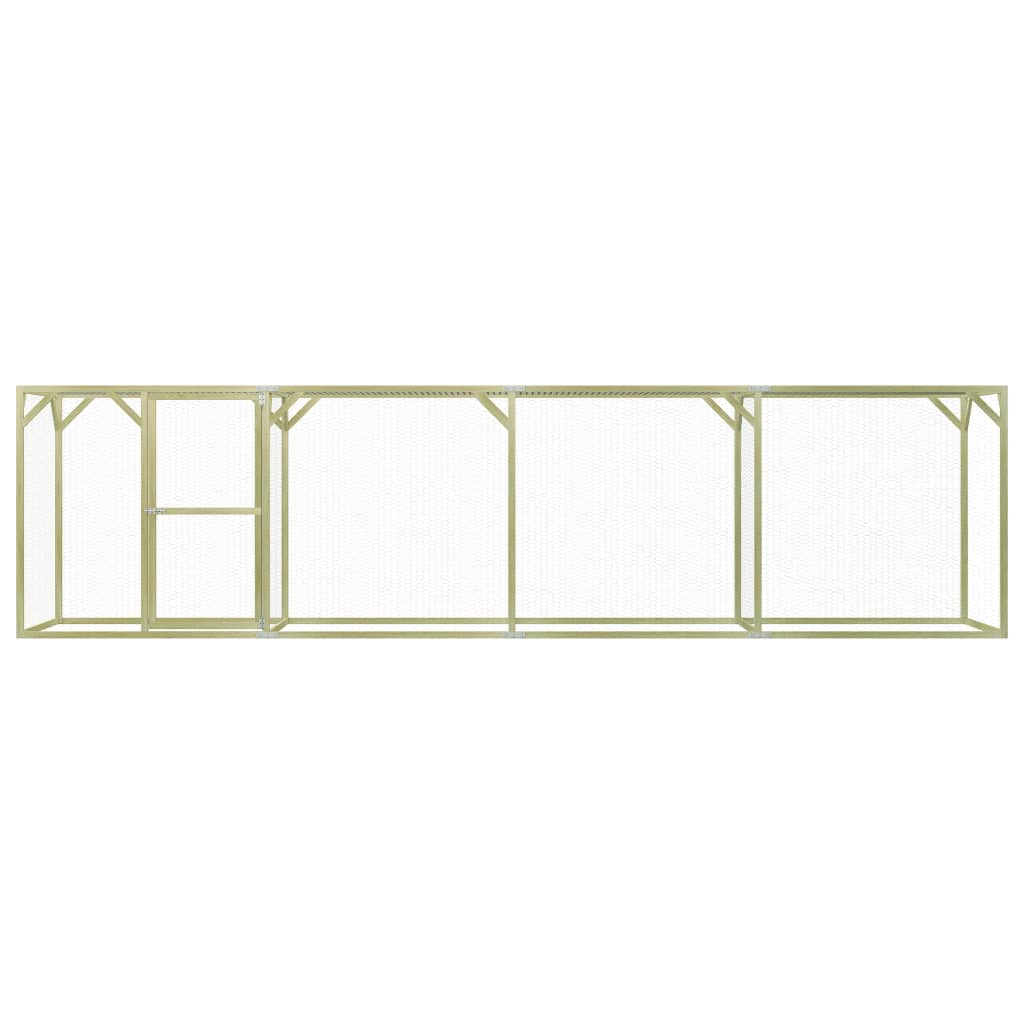 Pollaio 1,5 x 6 x 1,5 m legno di pino impregnato 02_0001664