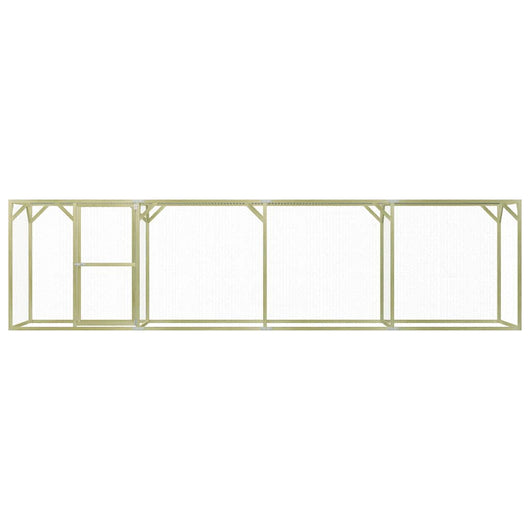 Pollaio 1,5x6x1,5 m in Legno di Pino Impregnato 278405