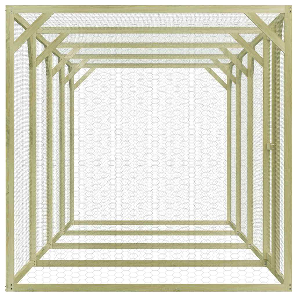 Pollaio 1,5x6x1,5 m in Legno di Pino Impregnato 278405