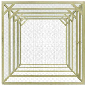 Pollaio 1,5x6x1,5 m in Legno di Pino Impregnato 278405