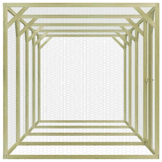 Pollaio 1,5x6x1,5 m in Legno di Pino Impregnato 278405
