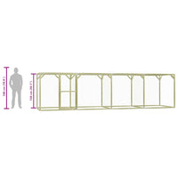 Pollaio 1,5x6x1,5 m in Legno di Pino Impregnato 278405