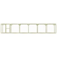 Pollaio 1,5x9x1,5 m in Legno di Pino Impregnato cod mxl 51583