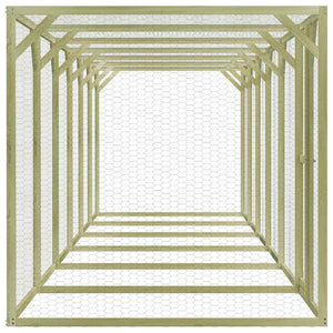 Pollaio 1,5x9x1,5 m in Legno di Pino Impregnato 278406