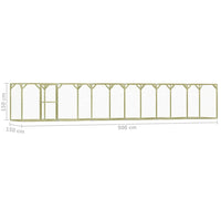 Pollaio 1,5x9x1,5 m in Legno di Pino Impregnato cod mxl 51583