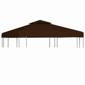 Copertura Superiore per Gazebo a 2 Strati 310g/mÂ² 3x3m Marronecod mxl 120894