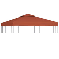Copertura Superiore Gazebo a 2 Strati 310g/m² 3x3m Terracotta