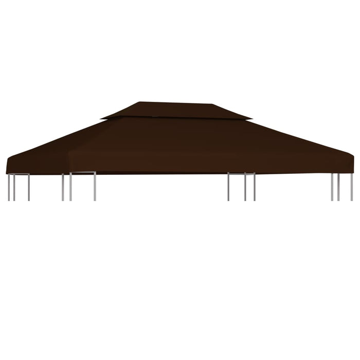 Copertura Superiore per Gazebo a 2 Strati 310g/mÂ² 4x3m Marronecod mxl 121010