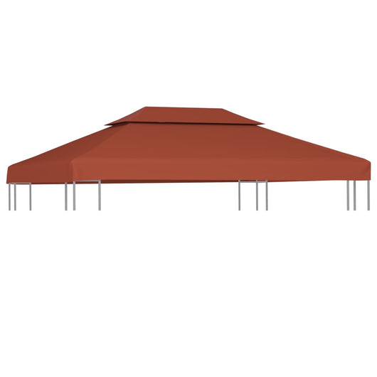 Copertura Superiore Gazebo a 2 Strati 310g/mÂ² 4x3m Terracotta cod mxl 68319