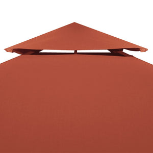 Copertura Superiore Gazebo a 2 Strati 310g/mÂ² 4x3m Terracotta cod mxl 68319