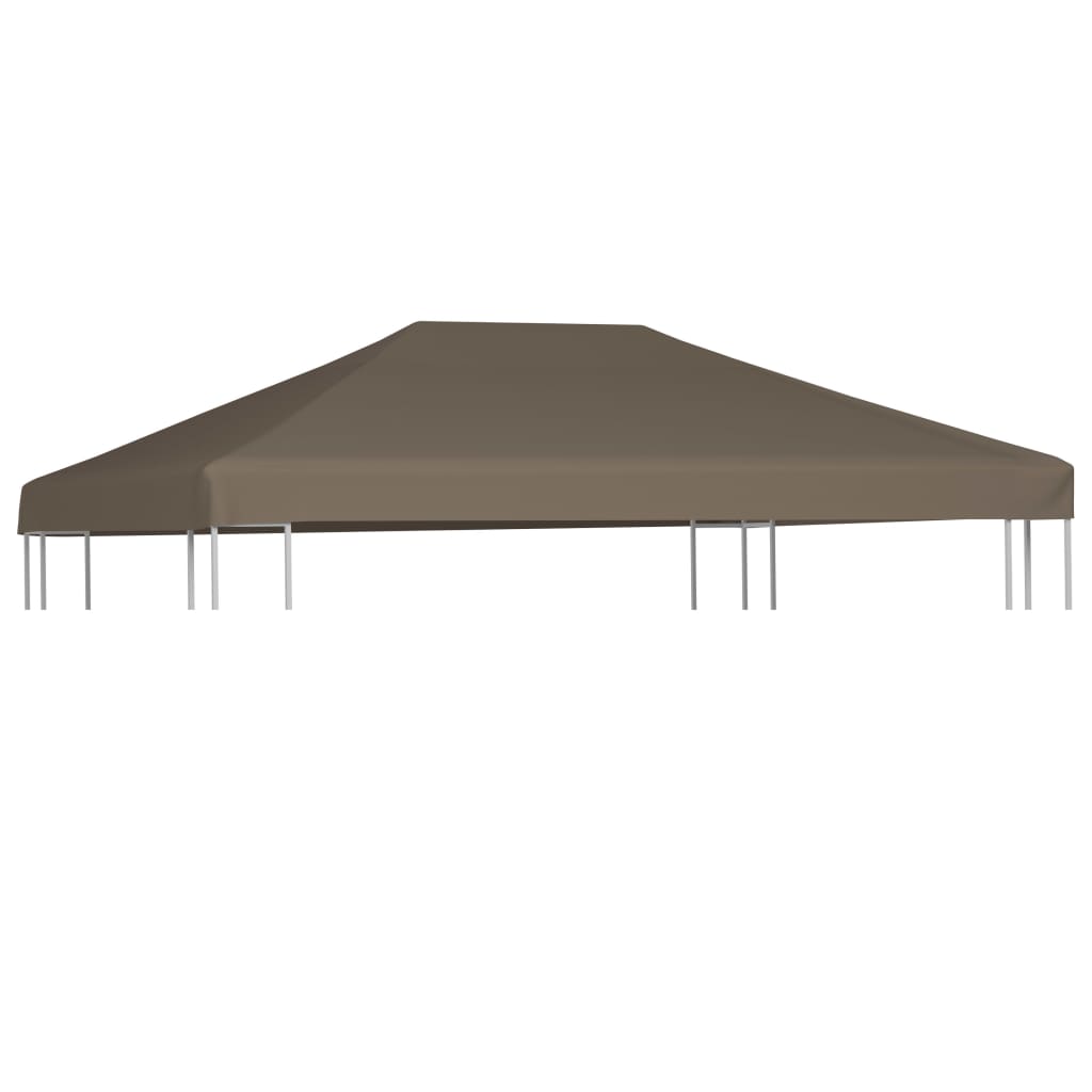 Copertura Superiore per Gazebo 310 g/mÂ² 3x3m Grigio Talpa cod mxl 66150