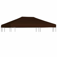 Copertura Superiore per Gazebo 310 g/mÂ² 3x4 m Marrone cod mxl 72701