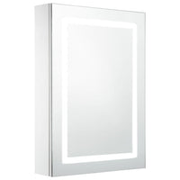 Armadietto Bagno con Specchio e LED-Mobile bagno con specchio 50x13x70 cm 474629
