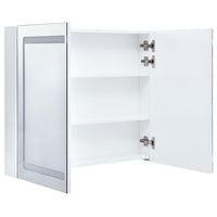 Mobile da bagno specchio LED 80 x 12,2 x 68 cm MDF bianco 02_0006568