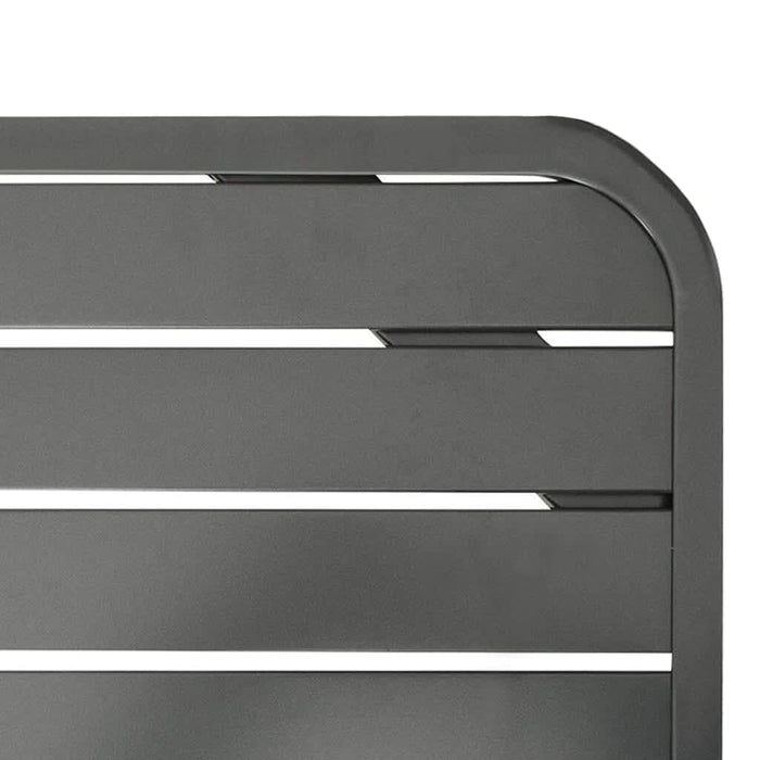 Tavolo da Giardino Grigio Scuro 180x83x72 cm in Acciaio 46632