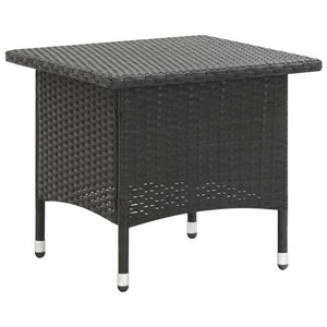 Tavolino da TÃ¨ Nero 50x50x47 cm in Polyrattan cod mxl 34268